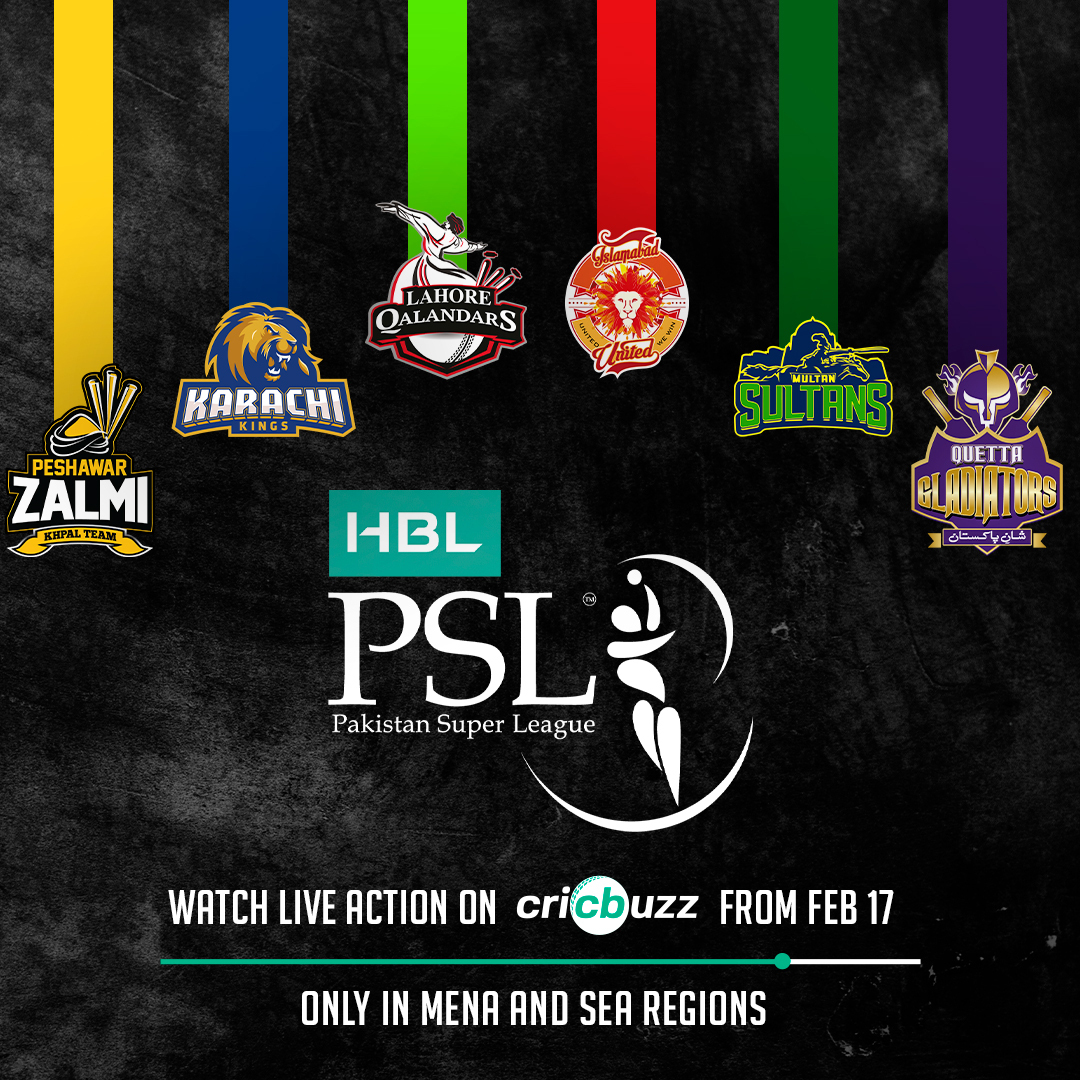 #Babar, #Shaheen, #Rizwan 🔥

#Pakistan's Biggest Stars are ready‼️

Catch Live Action from the #PakistanSuperLeague, on #Cricbuzz (Only in SEA & MENA regions)

Streaming from 17th February 📱💻

#PSL9