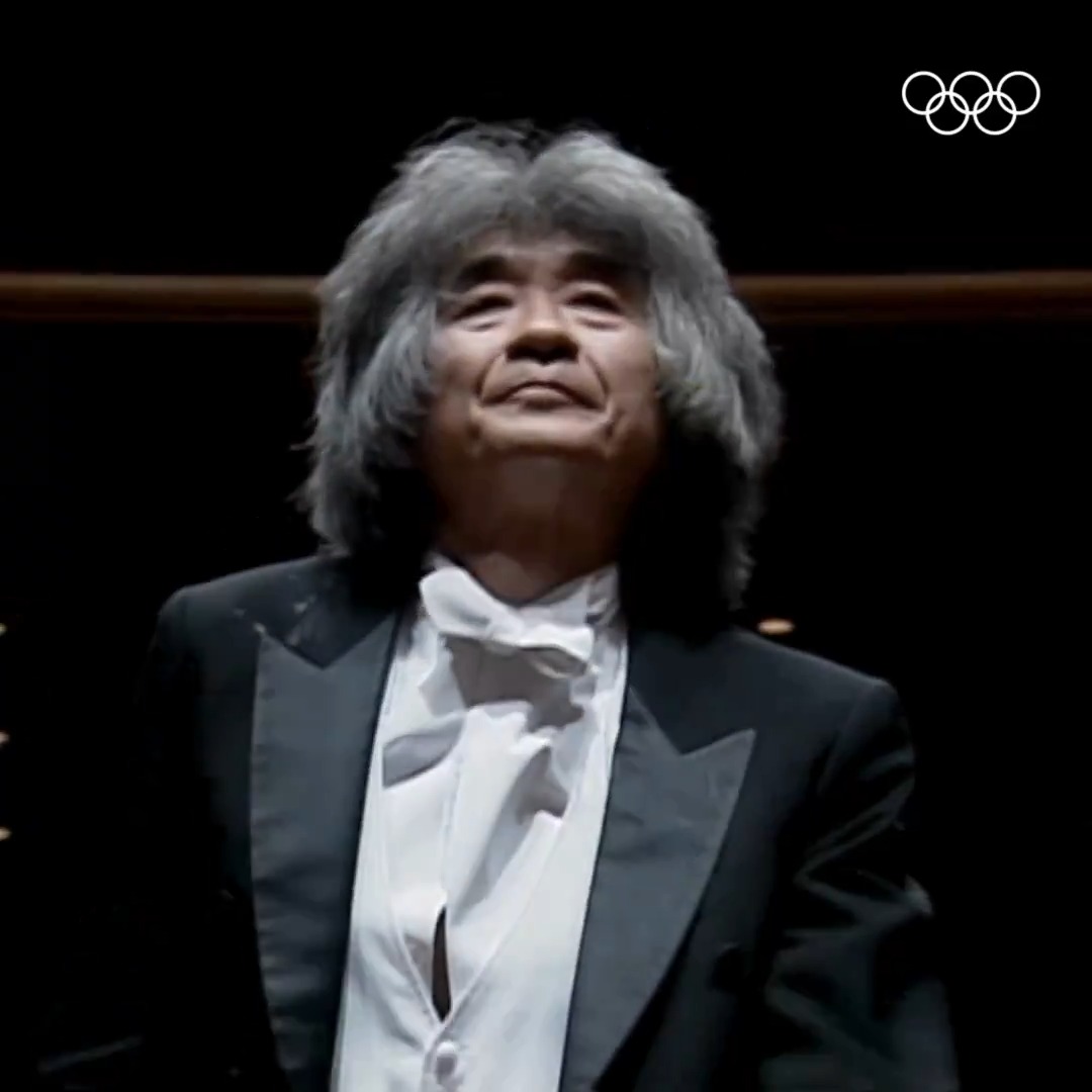 長野1998オリンピックでは音楽アドバイザーを務めた小澤征爾さん 開会