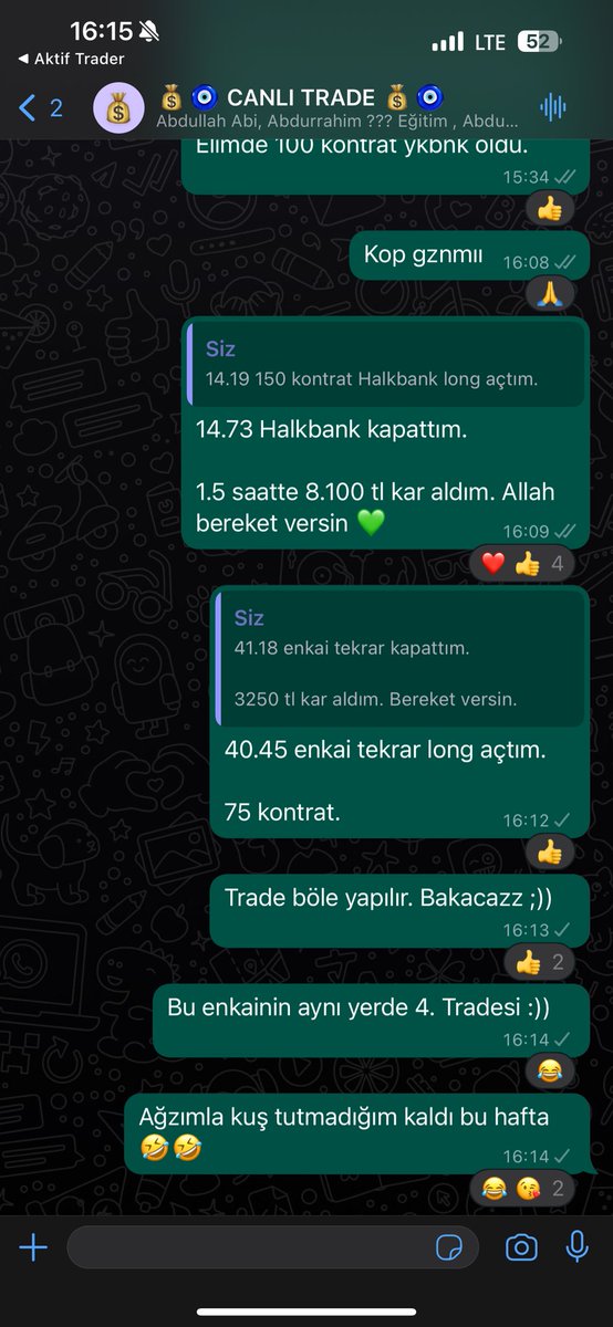 ZeytinciTrader's tweet photo. Pakettttt 📦 📦🧿🧿

#enkai 40.53 maliyetle alındı 41.18 satıldı. Ardından; 

#halkb 14.19 alındı 1.5 saate çizildi ve satıldı. Ardından; 

#enkai 40.45 maliyetle tekrar alındı. 

Bu ticaret böle yapılır. 👊💰🧿 https://t.co/TLPBtDUoLA