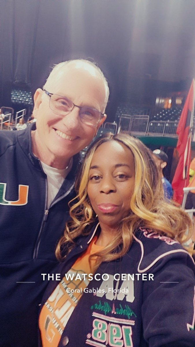 @CanesHoops @CanesWBB Last night came to support Women's Basketball and cheered them to victory over Clemson. Love my Canes family🧡💚🙌🏾 @UM_alumni @browardschools @SuptlicataP @sleuthacademy @ThatGlamGlenn