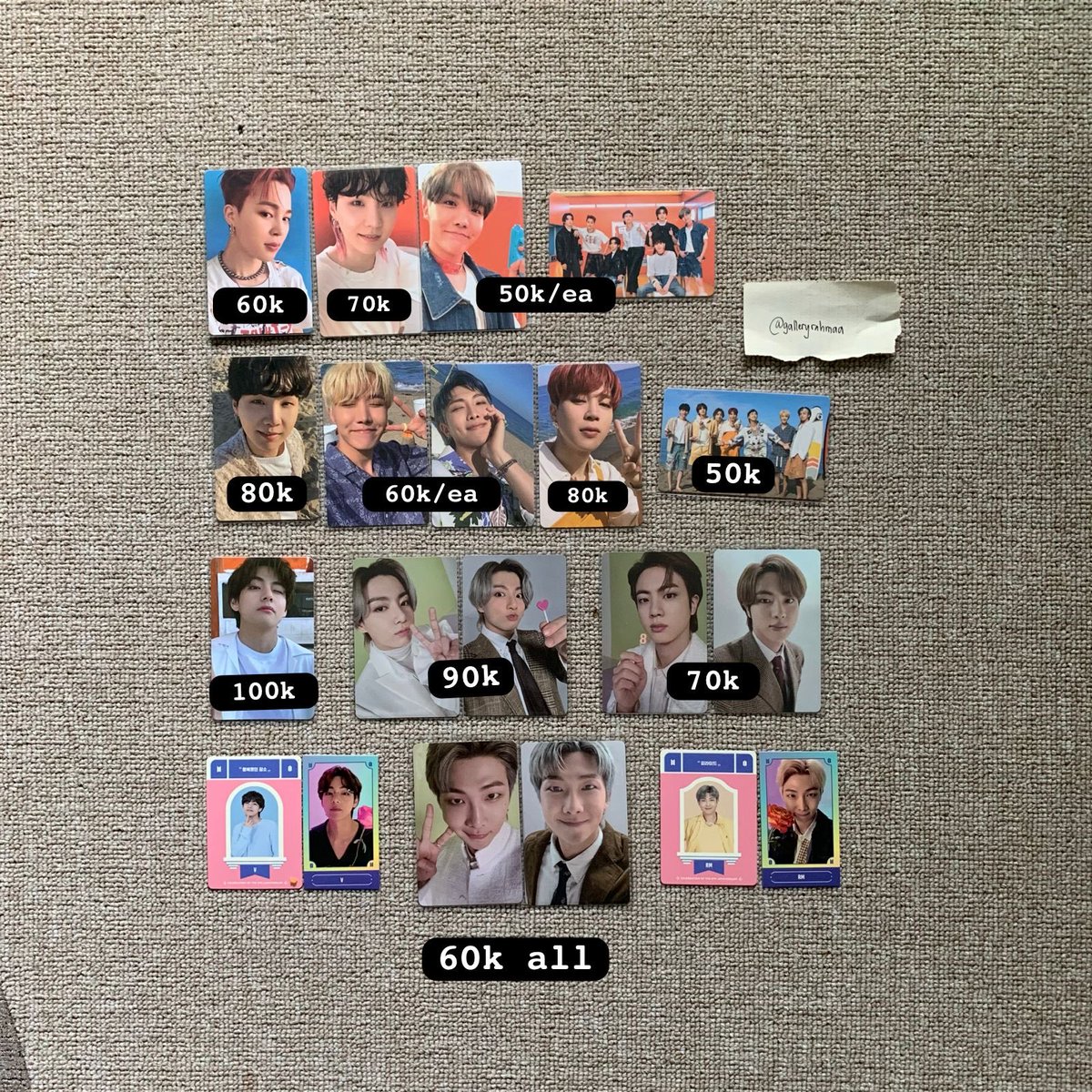 chubbyblaem's tweet photo. help rt‼️
Want To Sell / WTS トレカ 交換  bts

📍 Tangerang, INA 
📌take banyak, avail nego tipis
📌exc adm shopee/ tokped 7% hnr blocked

wts sell BTS 방탄소년단 btsalbumlys btscollector btsarmy https://t.co/g6X3vjYbVQ