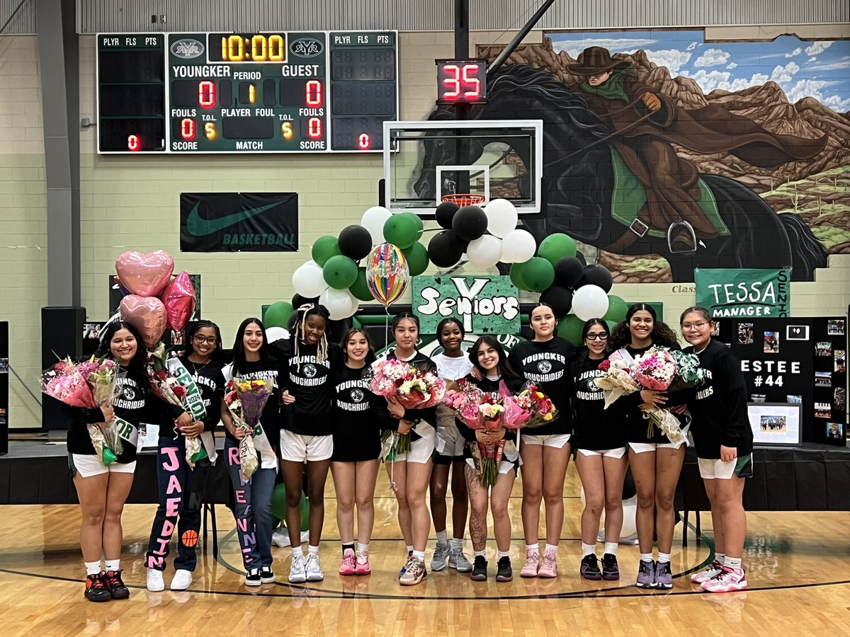 youngkerbball's tweet photo. SENIOR NIGHT!
 
These seniors have battled a lot: the best teams in state, injuries, late gym nights, mental fatigue, intense games, etc. Through the adversity, they have proven that they are BATTLE TESTED, and at a senior night send-off, that’s the most proud thing we can say. https://t.co/TO46sg6O0r