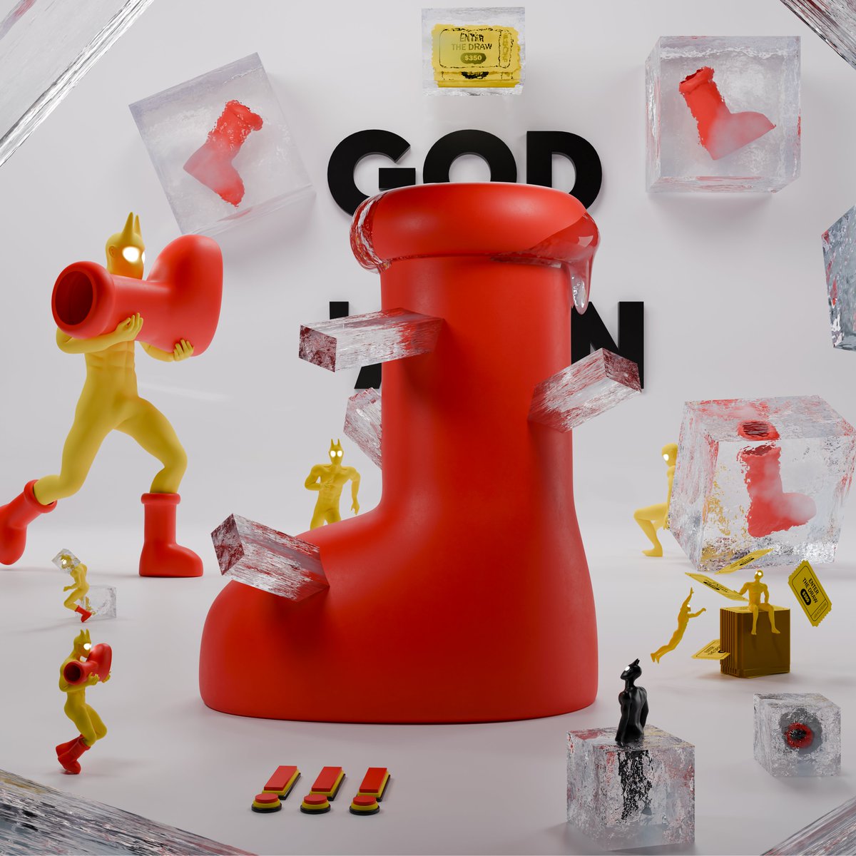 If attention is frozen, work hard until the iceberg melts.

The BRB  shoe has generated a lot of buzz and has become a cultural icon in the pop world. As artists, we are not just looking for publicity, but we aspire to share our art with the whole world

#brb #bigredboots #mschf