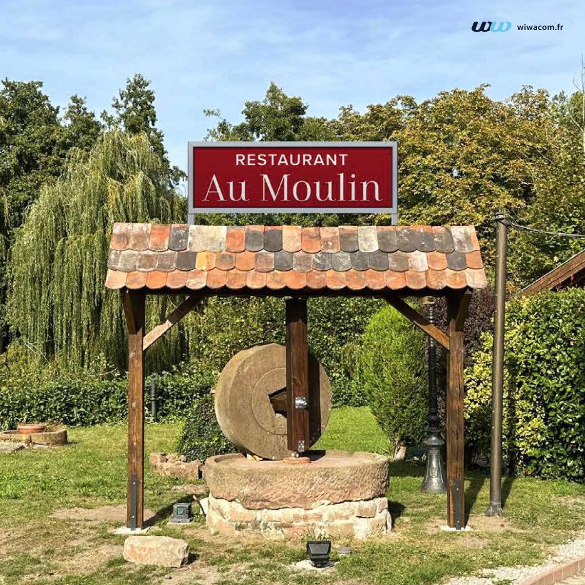 agencewiwacom's tweet photo. Une collaboration de proximité comme on les aime avec le Restaurant Au Moulin de #Bischwiller 🤝🥰
👉 Élaboration de l'identité visuelle
👉 Création des supports prints : #panneau, #cartedevisite et #flyer https://t.co/aUhZVl1Qht