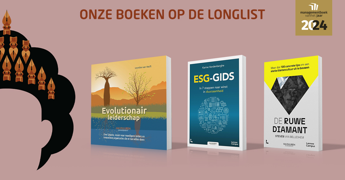 Gefeliciteerd Leontine van Hooft, Karine Vandenberghe en Steven Van Belleghem met jullie nominatie voor het Managementboek van het jaar 2024. Op naar de shortlist! #managementboek