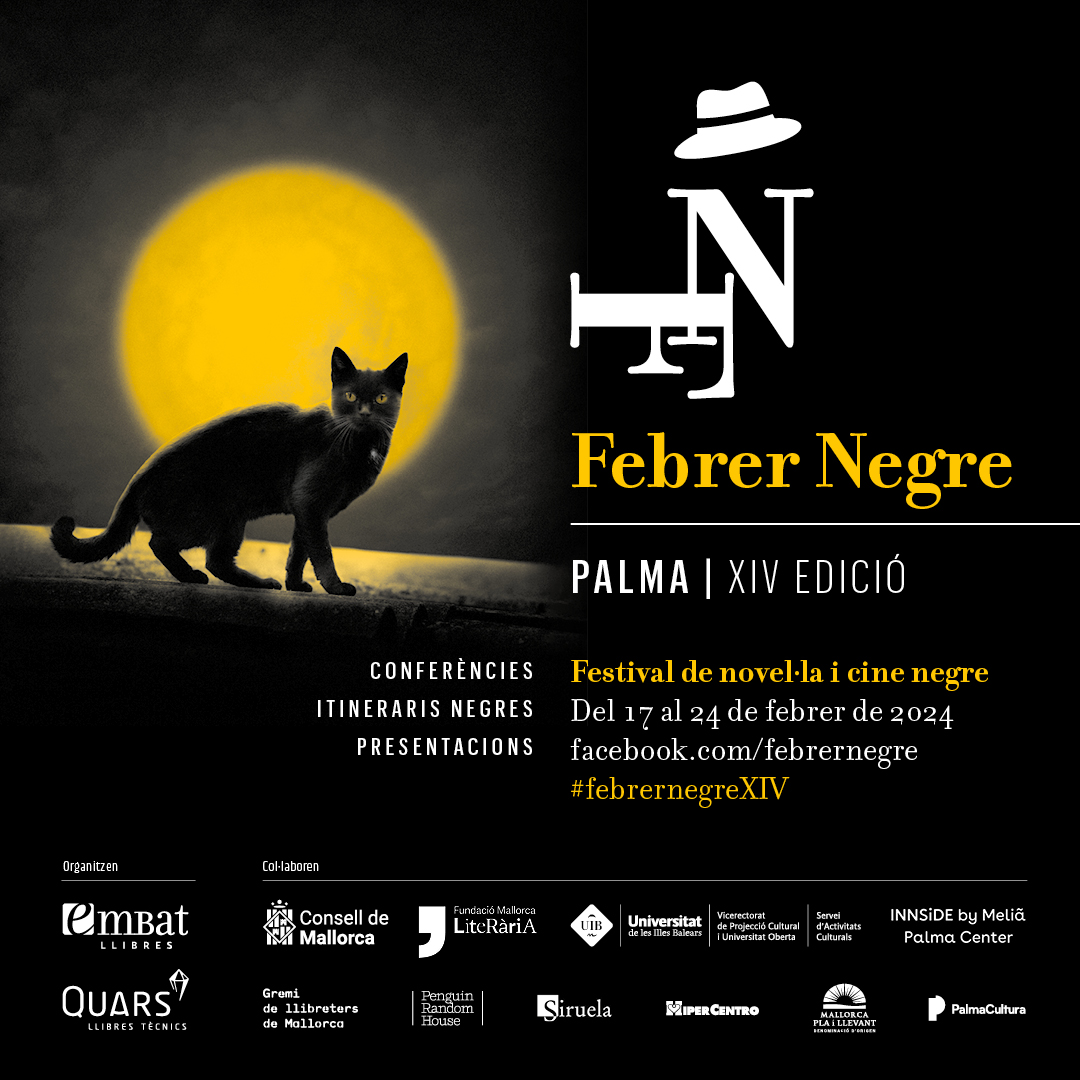 mcaliteraria's tweet photo. 🕵️♀️📚 Ja podeu consultar el programa del #FebrerNegre a Palma! Hi participam amb la presentació de 'Bisturí', de Ramona Soler🐈⬛
🌕 Dijous 22 de febrer a les 18 h a @embatllibres!
"Estirat sobre la taula del menjador, dues persones li practiquen una operació amb un bisturí..." https://t.co/3lNba6gAFV