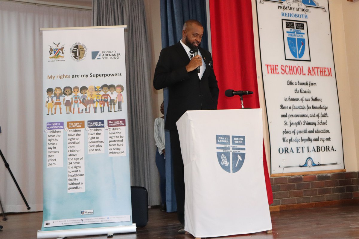Ombudsman_Offna's tweet photo. CONSTITUTION DAY! Today marks the 34th anniversary since the adoption of our Constitution. We marked the event at St Joseph Primary School in Rehoboth under the theme: Empowered citizens: Rights, Responsibilities, and Community Harmony. https://t.co/dUaSm6ILey