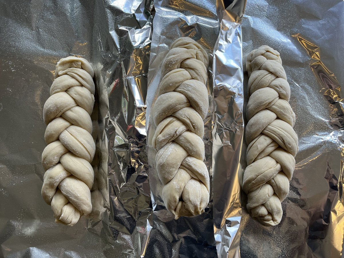 My challah rising as we prepare for Shabbat