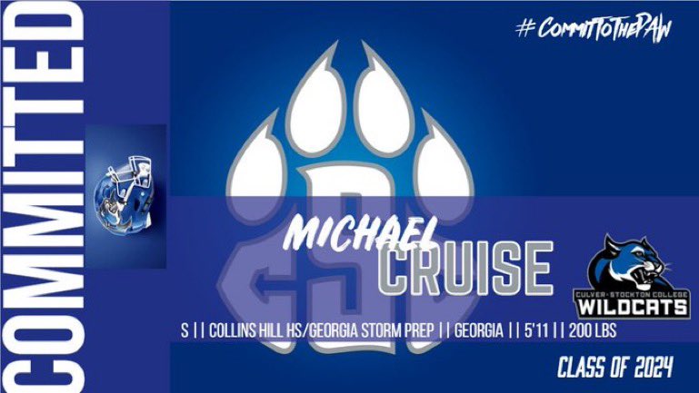 Michael Cruise (@mikecruise14) on Twitter photo Officially Committed and ready to get to work! <a href="/SwickONE8/">Drew Swick</a> <a href="/WStormJohnson1/">W. Storm Johnson</a> <a href="/cain_kelvinGSPA/">Kelvin Cain</a> <a href="/CollinsHillFB/">Collins Hill Eagles Football</a> <a href="/GeorgiaStormPr1/">Georgia Storm Recruiting</a> <a href="/CoachCutshaw/">Roy Cutshaw Jr</a> <a href="/Coach_Stansell/">JOSH STANSELL</a> <a href="/CoachSallayCSC/">Tom</a> Officially Committed and ready to get to work! <a href="/SwickONE8/">Drew Swick</a> <a href="/WStormJohnson1/">W. Storm Johnson</a> <a href="/cain_kelvinGSPA/">Kelvin Cain</a> <a href="/CollinsHillFB/">Collins Hill Eagles Football</a> <a href="/GeorgiaStormPr1/">Georgia Storm Recruiting</a> <a href="/CoachCutshaw/">Roy Cutshaw Jr</a> <a href="/Coach_Stansell/">JOSH STANSELL</a> <a href="/CoachSallayCSC/">Tom</a>