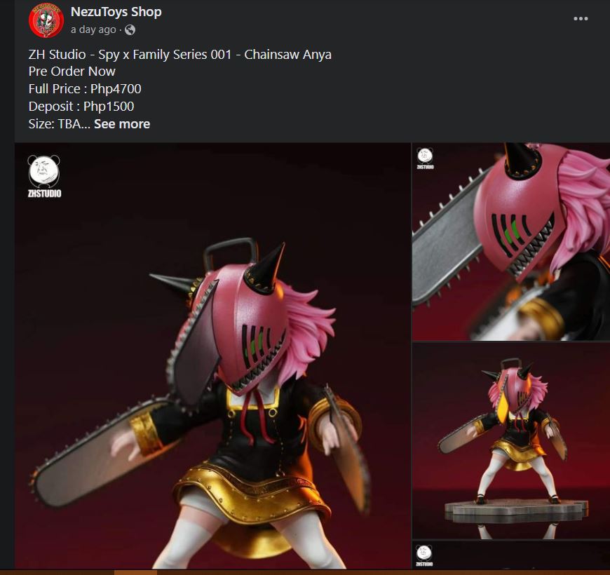 I don't usually get pissed but man profitting from other peoples art without any credit is just next level shit.
I know I don't own the #chainsawman &amp; #SPY_FAMILY IP but my fanart has been recreated and is being used for profit without my permission.