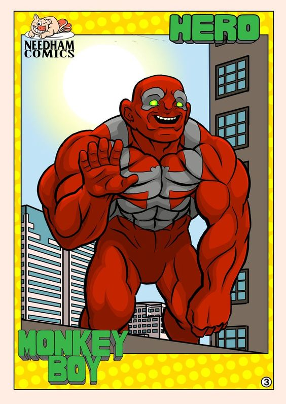 NeedhamComics's tweet photo. @BackintheBronze I'd like to throw my humble character into the ring. #NeedhamComics' #MonkeyBoy #CornDog https://t.co/FPwIUaXEeE