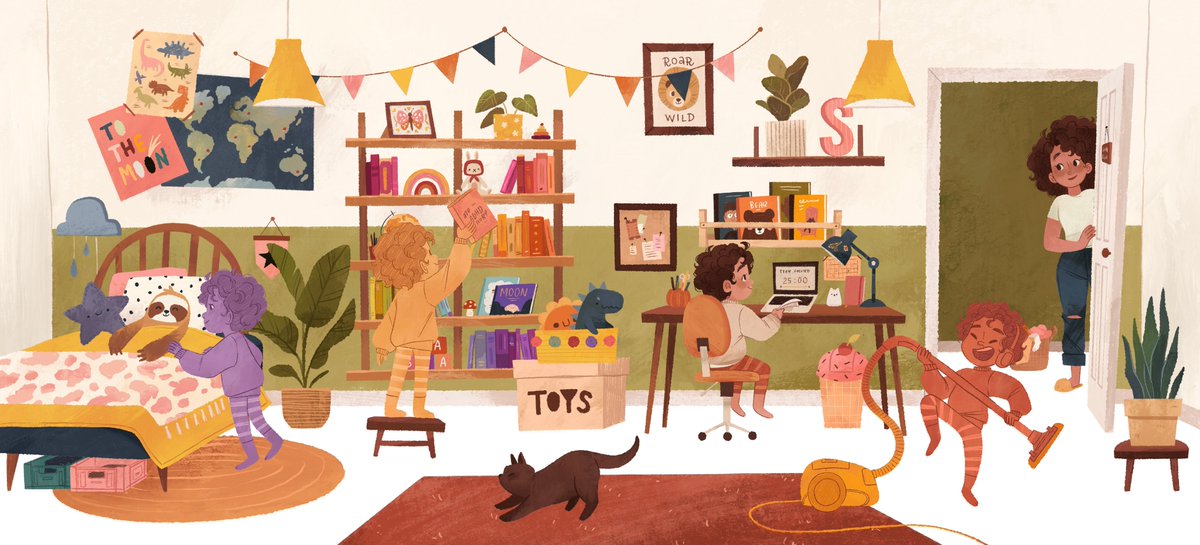 odnatamyara's tweet photo. Illustrations I did for my author/illustrator book about ADHD 👀 https://t.co/SxmxJjSQsD