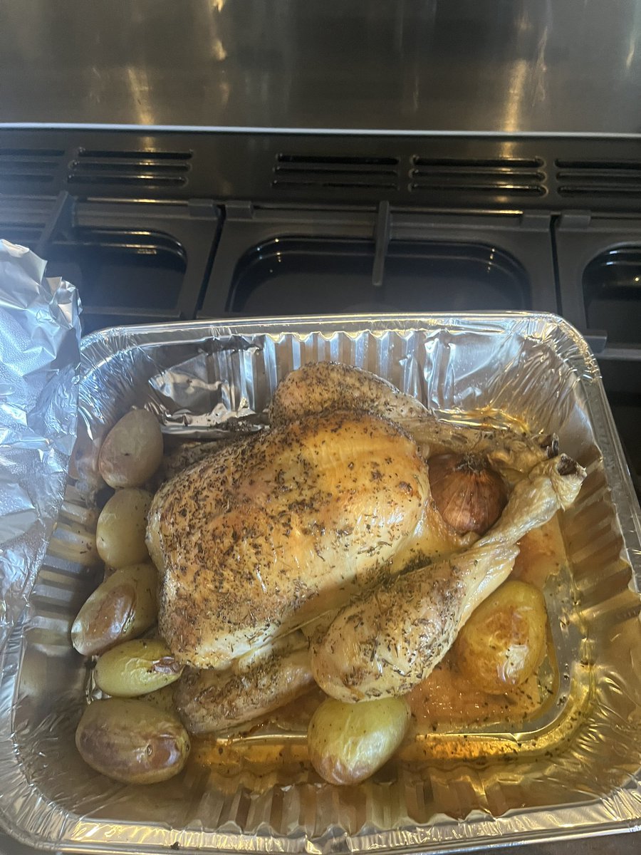 siobhandervan's tweet photo. @mistereatgalway Thanks! I did my first ever roast chicken today - which is a bit embarrassing as a 45 year old woman! https://t.co/7ZECukeg13