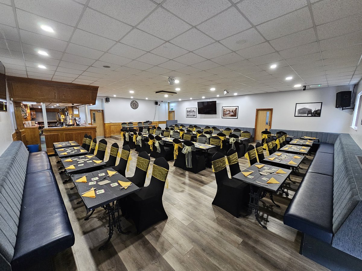 🦏🏈🐝 JAMES DONALDSON TESTIMONAL 🐝🏈🦏 The room is all set for James' final testimonal event here at Wath Brow Hornets where is career all started. This is a SOLD OUT event and we thank everyone who has bought a ticket and attending the evening tonight.