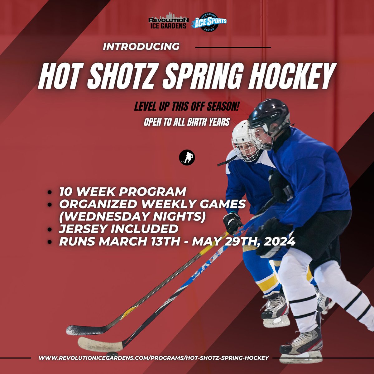 ‼️Exciting Announcement! Spring into action with our Power Skating, Checking, & Hot Shotz Spring Clinics!

🏒Registration is officially OPEN! Don’t miss the chance to sharpen your skills and embrace the spirit of spring on the ice. Secure your spot now ⬇️

revolutionicegardens.com/hockey?categor…