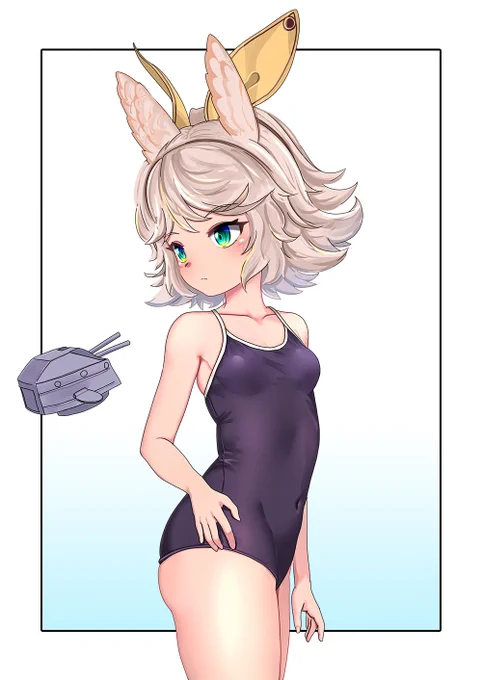 これは北風ちゃんのスク水#アズールレーン#Azurlane 