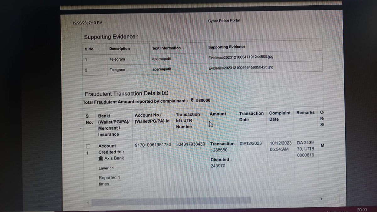 nitinyadav2006's tweet photo. @NCRBHQ here is the CFCFRMS ack number 

21912230108246

Dear Team, I am not in india hence can not go to police station. Please help on this fake complaint. Due to this my account balance is freeze since 3 months .
Here I am attaching kucoin chat history . https://t.co/ciVrha88oW