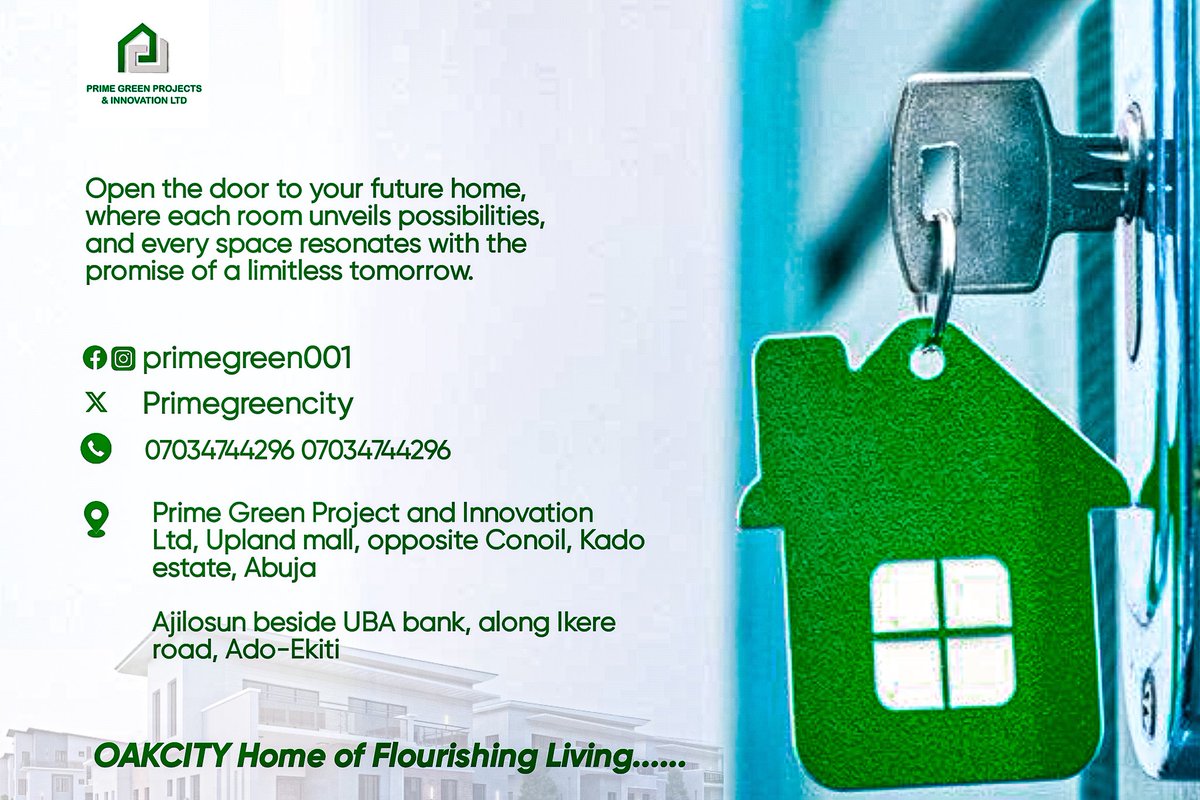 Primegreencity's tweet photo. OAKCITY home of Flourishing living.... https://t.co/8tE9S9mg1I