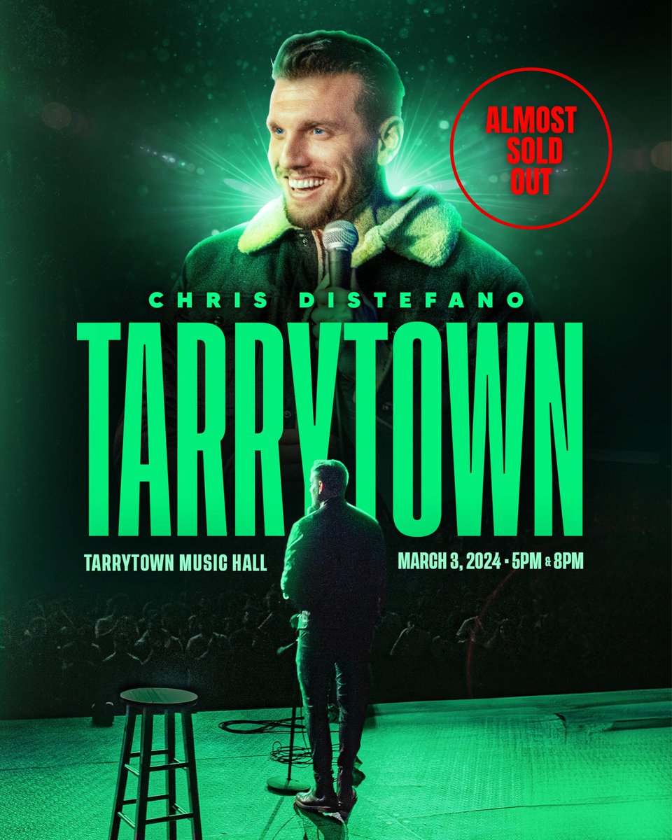 Very few ticky wickys to see me in tarrytown chrisdcomedy.com to get them