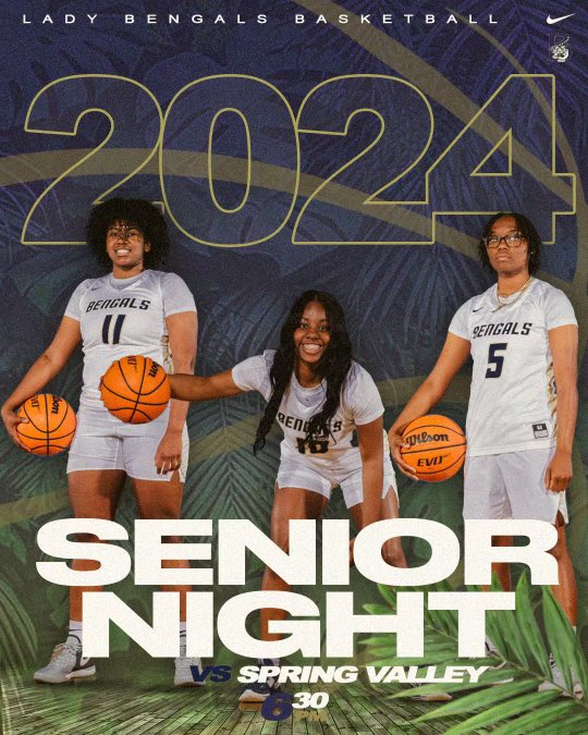 🏀To our teammates who’ve given their all, we salute you on your Senior Night. Thank you for your dedication and passion. We love you! 🏀 📍Blythewood High School ⏰6️⃣:3️⃣0️⃣ 🆚Spring Valley