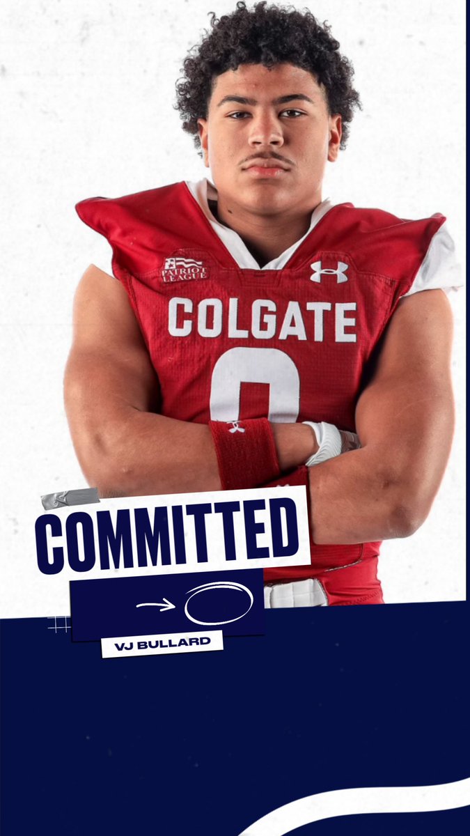 HHS_BlueStreaks's tweet photo. Congratulations to VJ Bullard who has committed to further his academic and athletic career at Colgate.  #BlueStreakPride https://t.co/fYM9VO9QYa