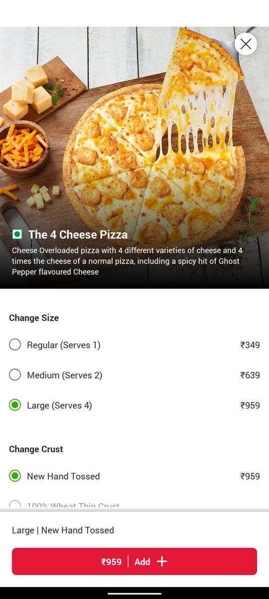 Sokhali1's tweet photo. @dominos_india https://t.co/VnR795avEu