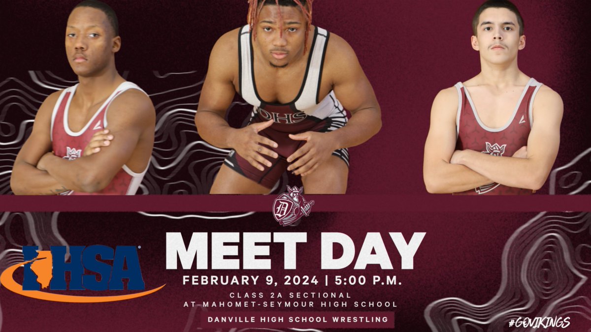 DHSVikings118's tweet photo. Best of luck to Ty Rangel, Phil Shaw IV, and Tristan Poplous as they compete in the IHSA Sectional Meet in Mahomet. https://t.co/HPvW6zcG0J
