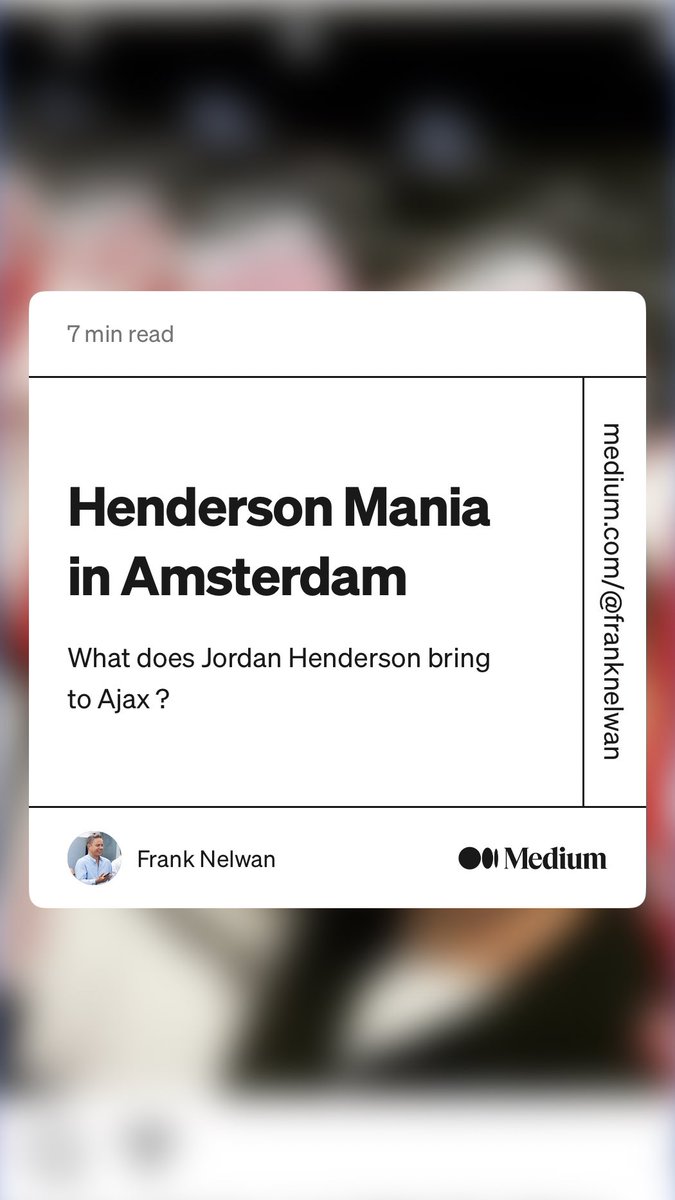 franknelwan's tweet photo. “Henderson Mania in Amsterdam” by Frank Nelwan

#ajax #jordanhenderson #sportsmarketing

https://t.co/j9FvhWBTef https://t.co/YL2071yh2I