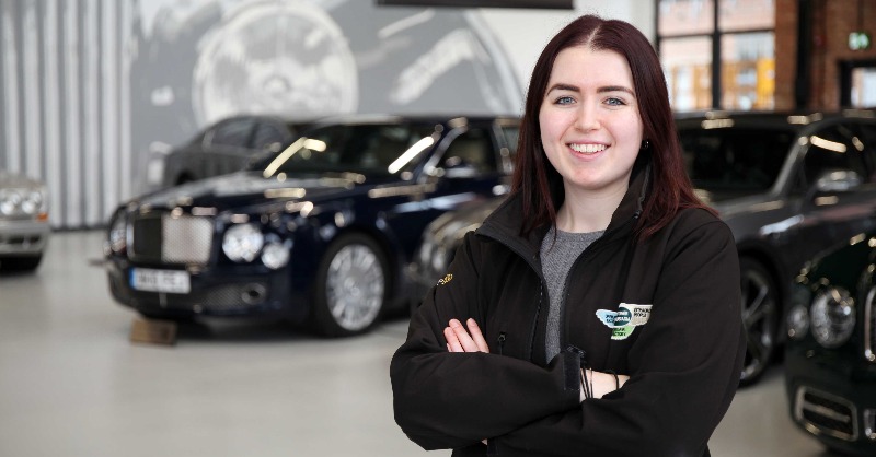 BentleyCareers's tweet photo. 🚀 Interested in applying for an Apprenticeship in Engineering? 

Emily shares her top tips to apply and her experience as a Plant Quality Engineer Degree Apprentice @BentleyMotors  👇

#WomeninEngineering #Apprenticeships #NAW2024