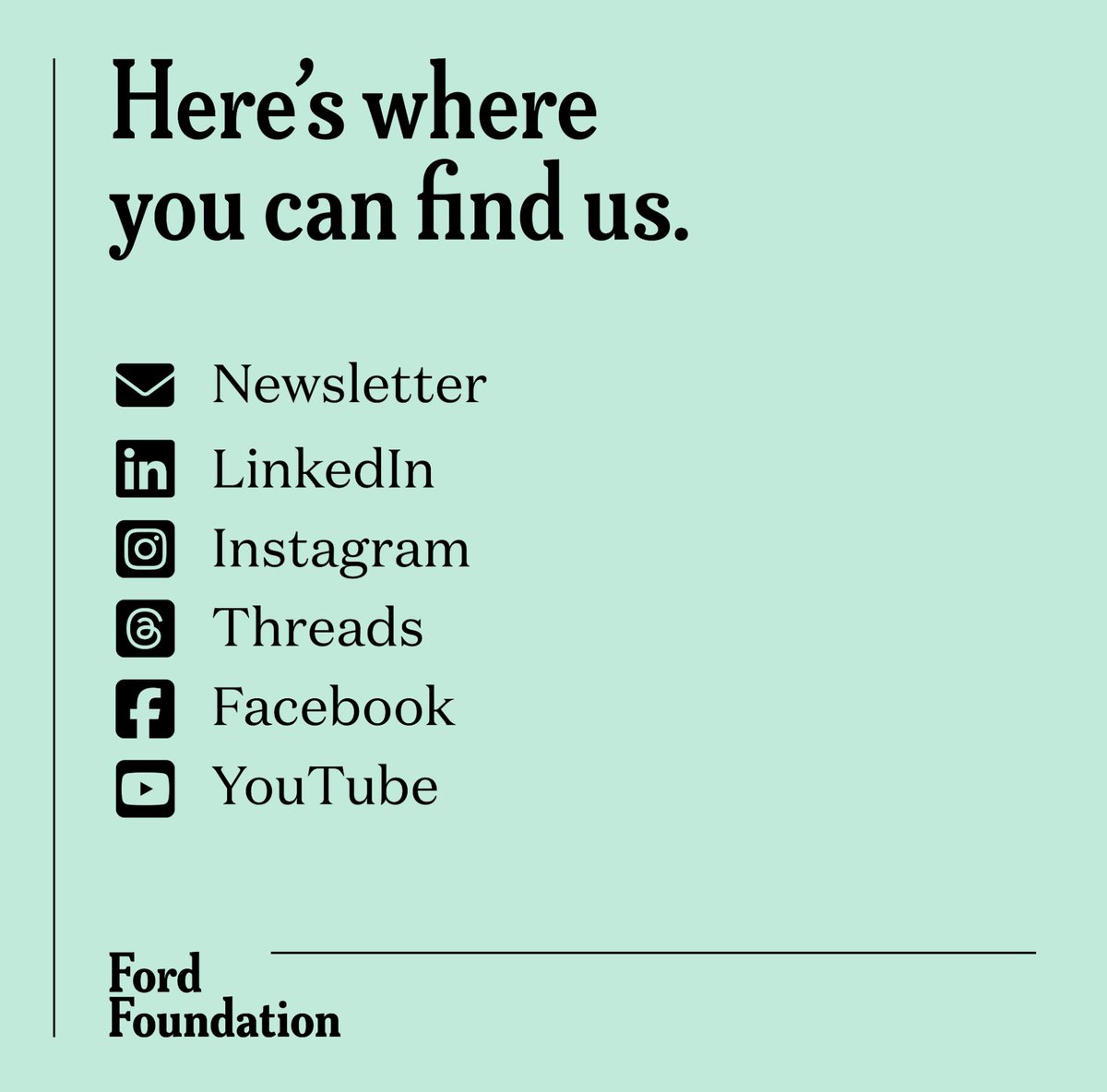 Ford Foundation tweet media