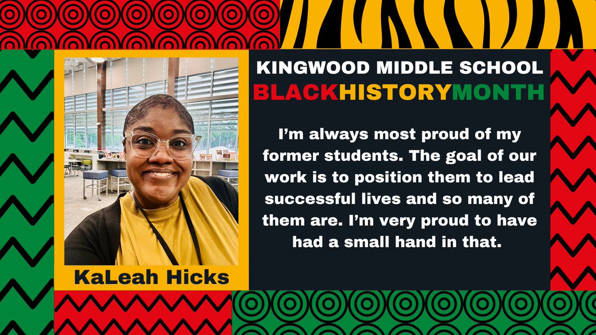 In honor of #BlackHistoryMonth, we send a special salute to our librarian! Ms. Hicks comes from a family of Texas public school educators, and she hopes to connect our students to informational and literary reading materials that reflect their interests, backgrounds, and needs.