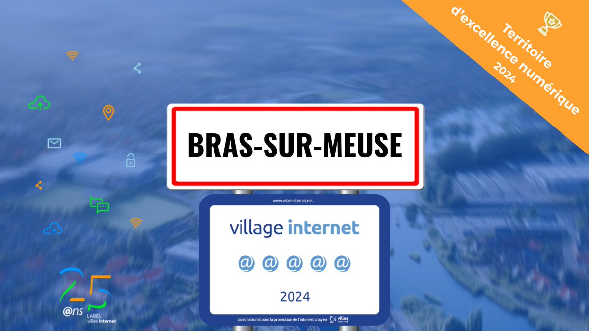 🎉🙌🇫🇷 Félicitations à  Bras-sur-Meuse, Territoire d'excellence numérique 2024,  qui reçoit le label  Village Internet avec 5@ #Villesinternet2024 - Le Palmarès complet sur villes-internet.net/site/decouvrez… <a href="/Brassurmeuse/">Bras sur tweets</a> Stéphane GRZYMLAS