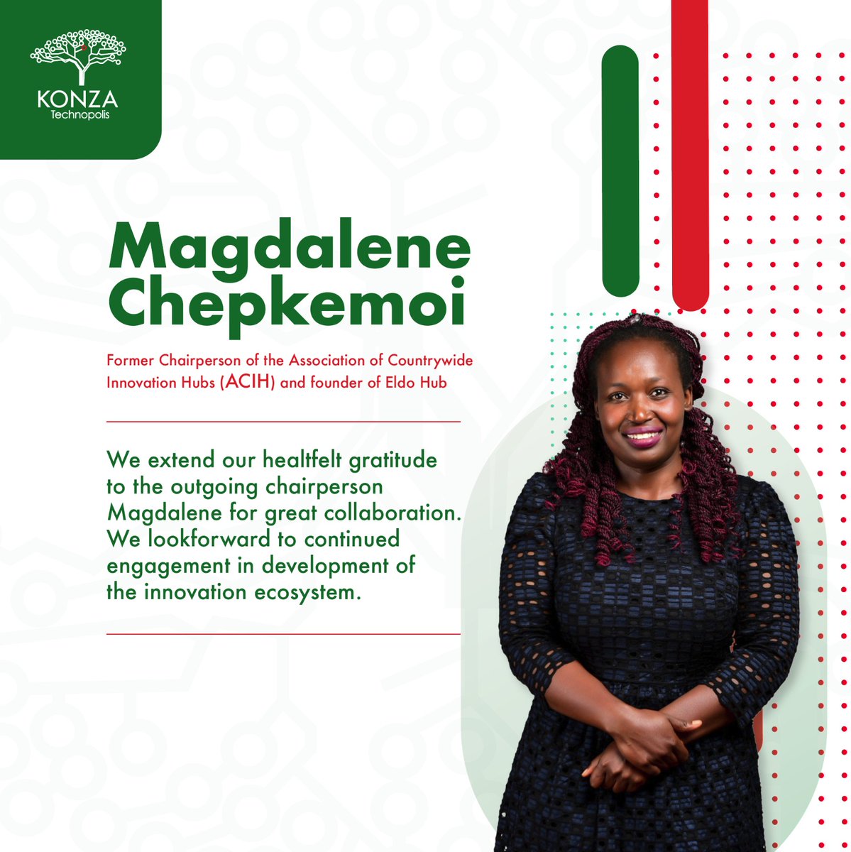 We pay homage to <a href="/Cheptech/">Chepkemoi Magdaline, HSC</a> who has been resilient in advancing innovation though founding <a href="/eldohub/">EldoHub</a> that supports #startups &amp; is actively nurturing #STEMeducation development across Kenya