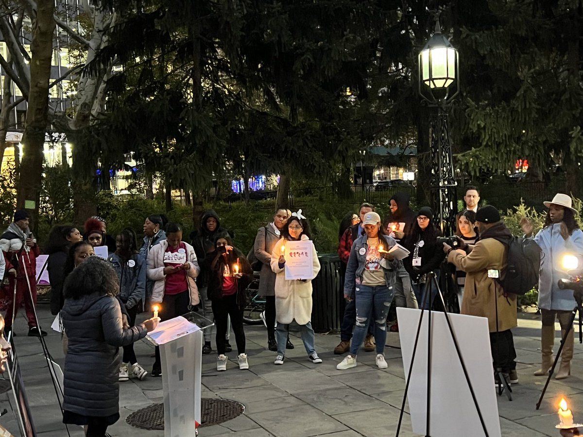 In November, I stood with activists and held a candlelight vigil in front of City Hall, concerned about the plight of missing women &amp; girls of color.

Friends and loved ones gathered to cherish the memory of those they have lost, due to unexplained circumstances + systemic lapses