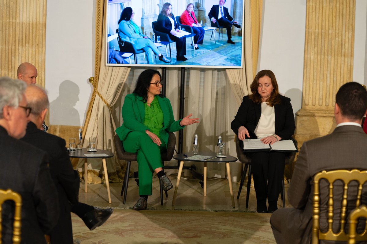 iijmalta's tweet photo. We had the pleasure of having HE @Natalia_Gherman of @UN_OCT, Minister of Plenipotentiary of Italy @AlleAzzoni, Dr. @SeydaEmek, #OPDAT Director Faye S. Ehrenstamm, and Commander Dominic Murphy to end with a discussion about adapting to the changing landscape of counterterrorism. https://t.co/MZmD9KCffM