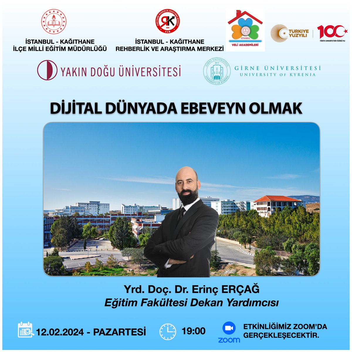 kagithane_mem's tweet photo. İlçe Millî Eğitim Müdürlüğümüzün "Veli Akademileri" kapsamında düzenlediği "Dijital Dünyada Ebeveyn Olmak" konulu seminer Yrd. Doç. Dr. Erinç Erçağ tarafından 12 Şubat Pazartesi günü 19.00'da çevrim içi gerçekleştirilecektir.
@tcmeb @istanbulilmem @MucahitYentur @TC_Kagithane https://t.co/Tdj7djrCD8