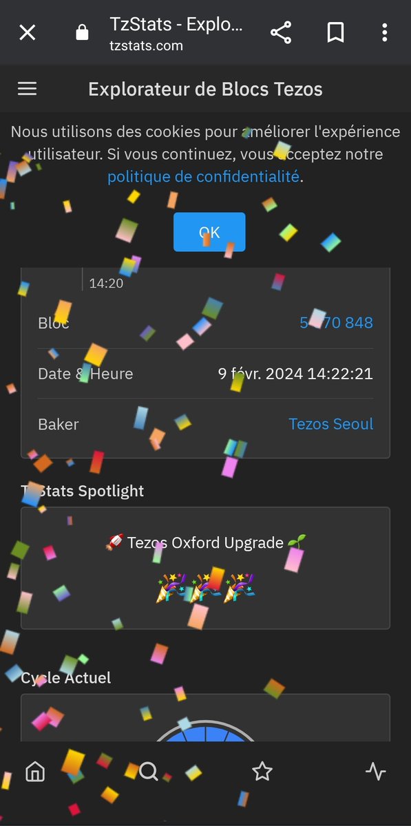 #Oxford2 activated ✅️ #Tezos just jumped in its 15th upgrade 🥳 An exciting & stressful moment which finally led to the chain working perfectly well 🎉 #BlockchainEvolved