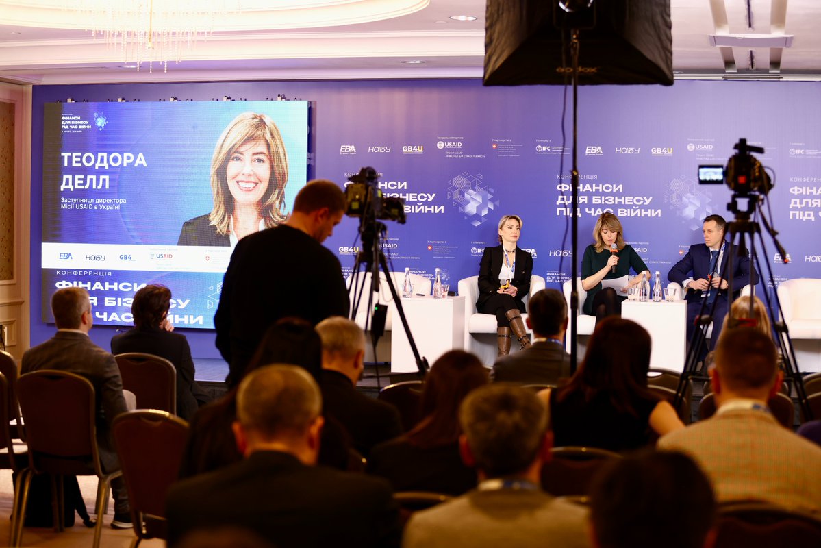 .@USAID supported the Finance for Business in Wartime Conference w/ Independent Association of Banks of Ukraine & @EBA_Ukraine. USAID support for financial intermediaries in 🇺🇦 has unlocked $21 million+ in capital for 200+ 🇺🇦 businesses since Sep. 2023.