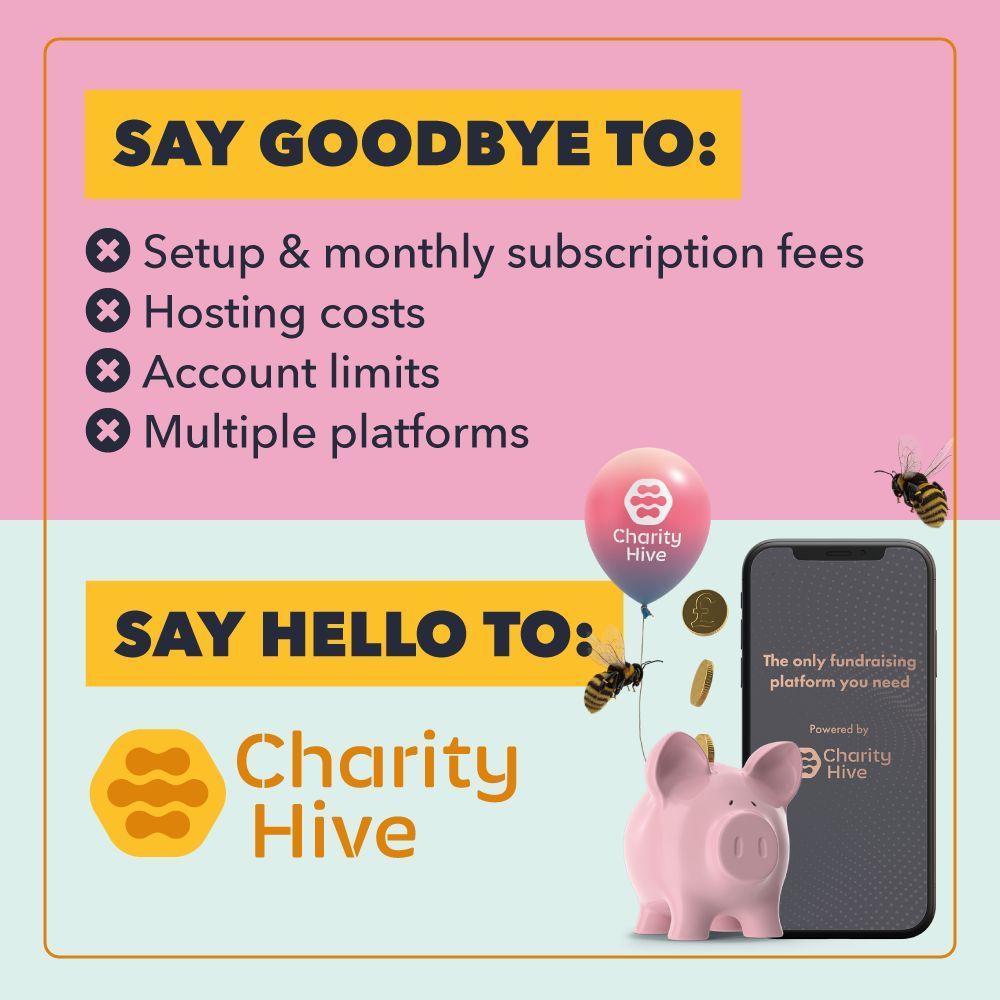 Say Hello to Charity Hive! 👋  The most comprehensive digital fundraising features all under one roof.