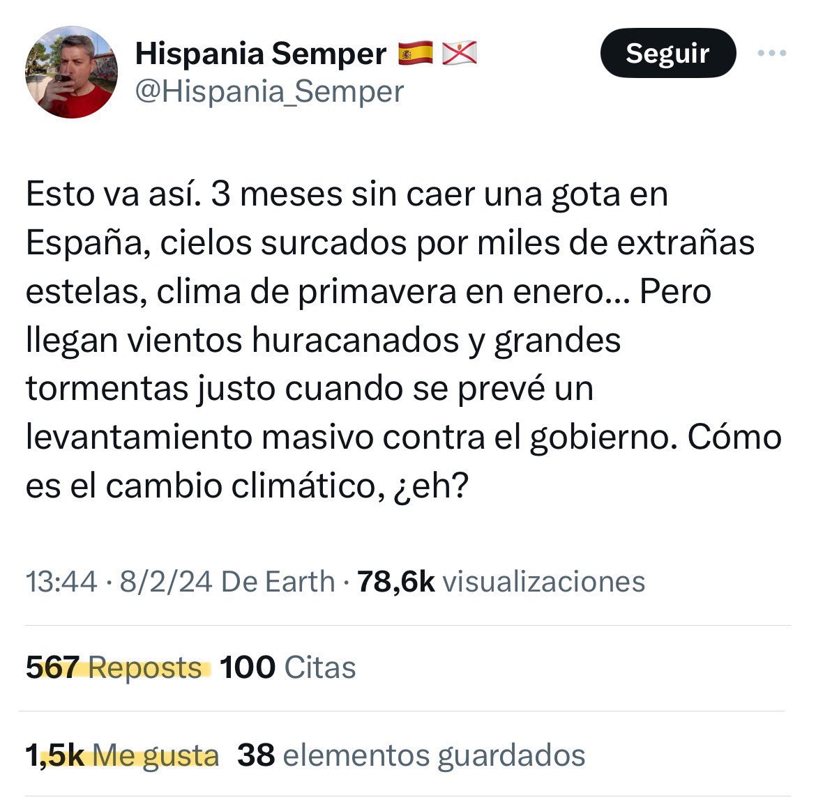 Pedro Sánchez, Dios del Trueno.