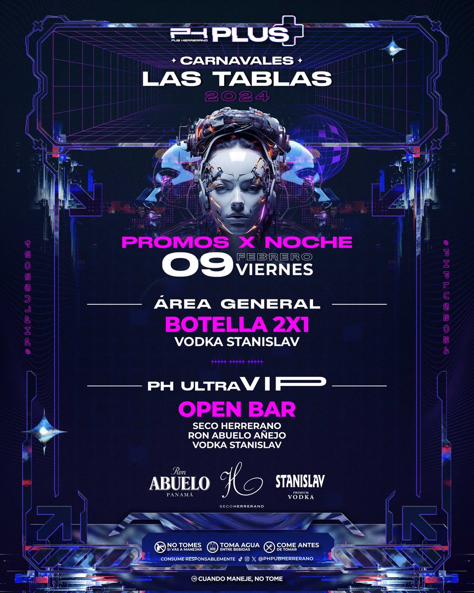 ¿TAS READY “LAS TABLAS”? 🫡🙌🏽

🦾COMENZAMOS🦾

VIERNES 9 DE FEBRERO 🗓 LAS TABLAS📍🎧LINE UP OFICIAL🎧 💠PH PUB HERRERANO ➕️ PLUS ➕️💠☀️CARNAVALES 2024☀️⬇️ 

DESLIZA Y CONOCE LAS PROMOCIONES DE LA NOCHE ➡️ 

#ElFuturoEsAhora #PhPubHerrerano #PLUS #Carnavales