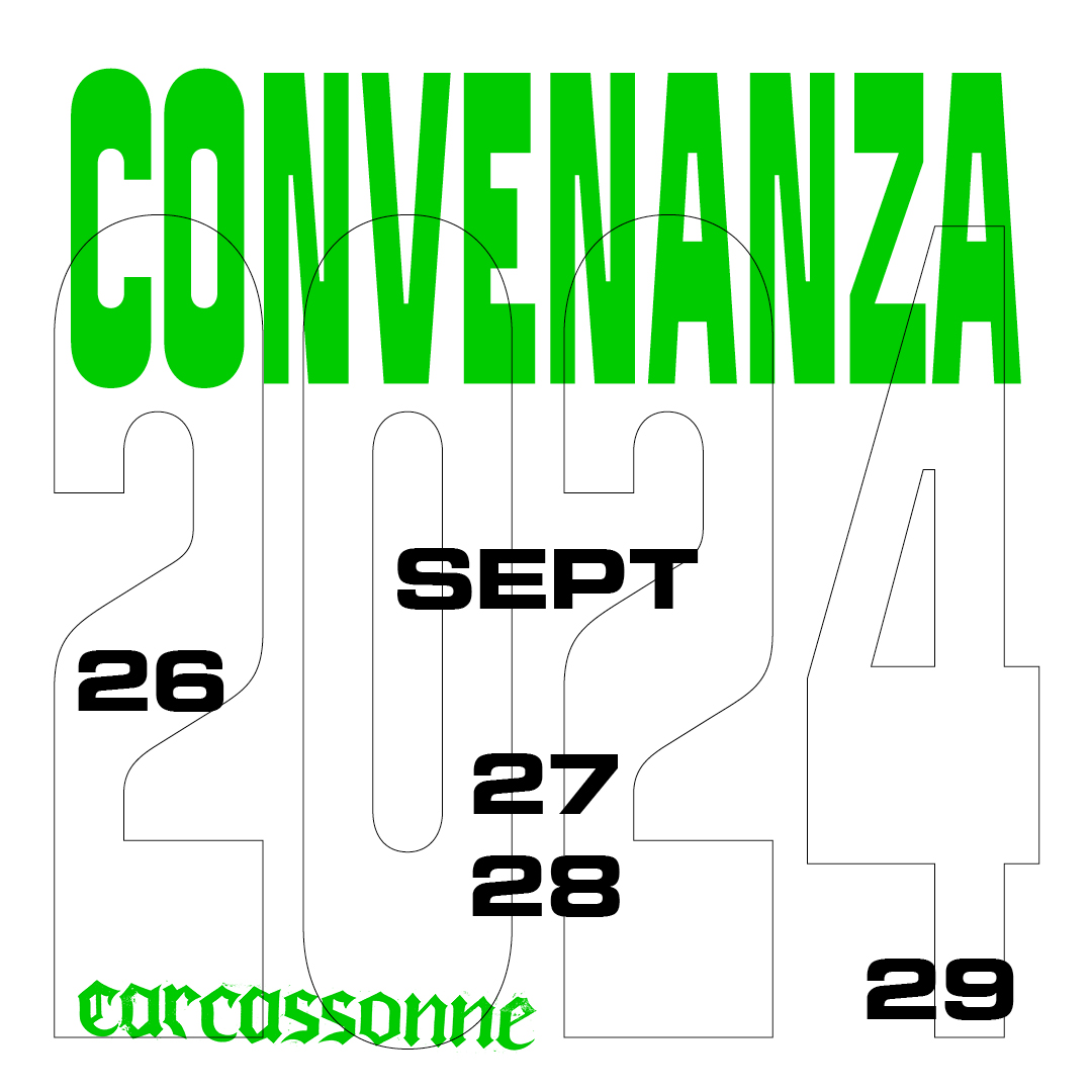 After last year’s landmark 10th anniversary, we’re excited to announce dates for the 2024 edition of Convenanza. Once again the festival will take place in the iconic château Comtal in Carcassonne. Tickets will be available next week. Line-up coming soon. Thanks! Bx