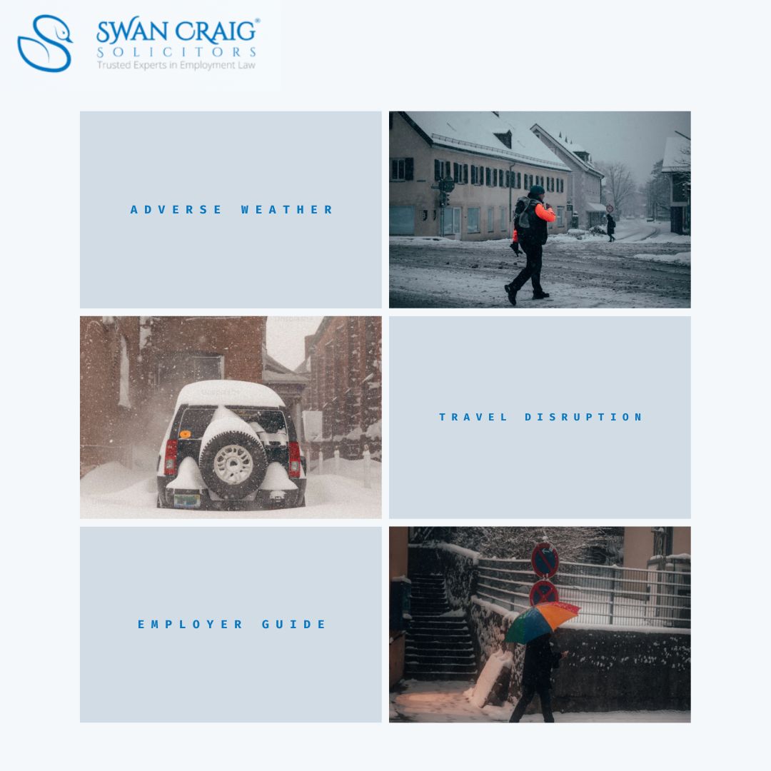 ⚠️ Adverse weather alert: Know your rights and responsibilities during weather-related disruptions in the workplace. Read our latest blog to guidance: swancraig.co.uk/navigating-adv…
#AdverseWeather #EmployeeRights #SwanCraigBlogs #SwanCraigSolicitors