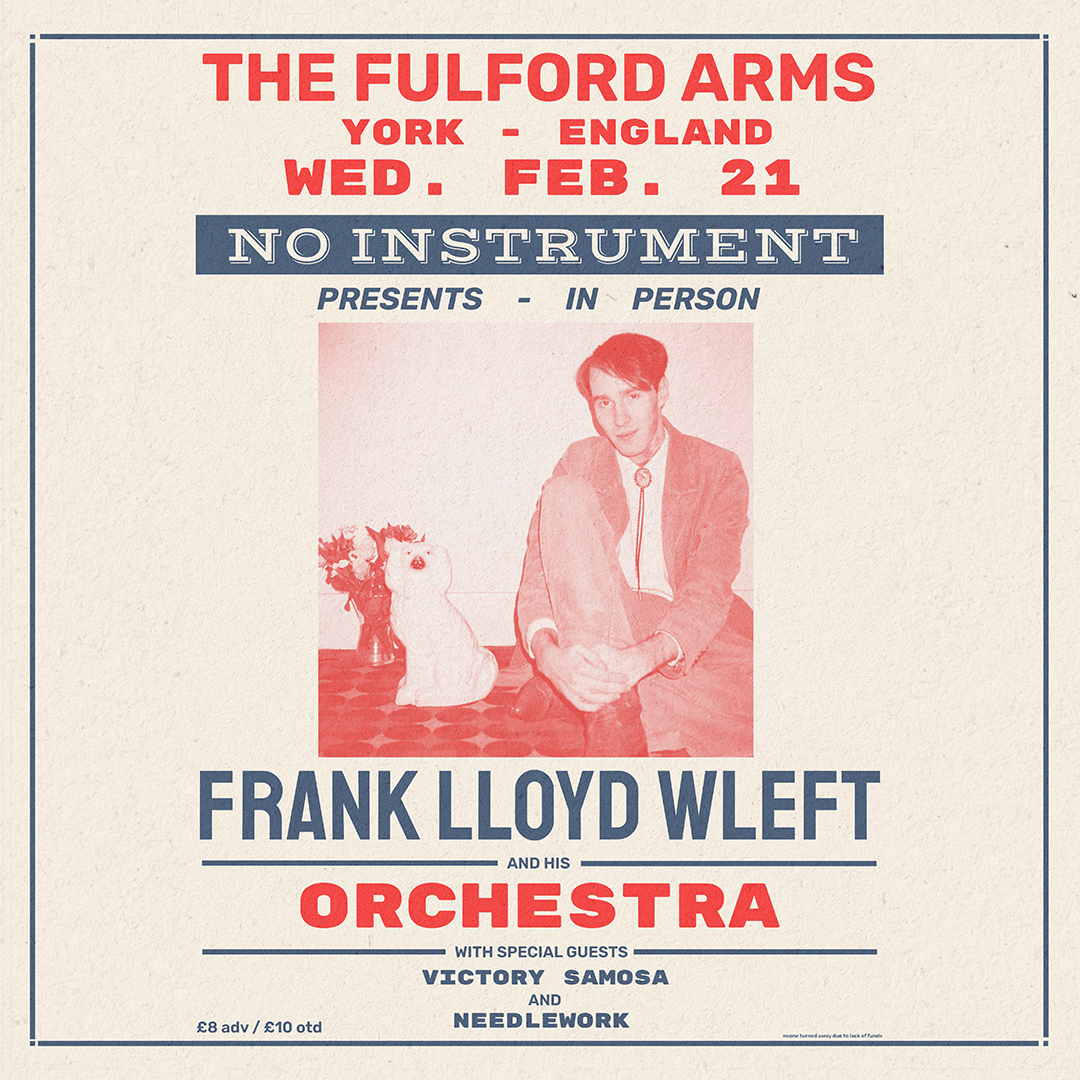 Frank Lloyd Wleft | Wednesday 21 February Writing country songs for driverless trucks and touring his new album Raised on Red Milk OUT NOW! Tickets: eventbrite.co.uk/e/frank-lloyd-…