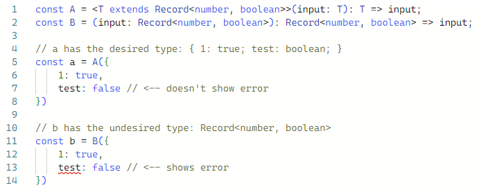 lundmikkel's tweet photo. @mattpocockuk I'm trying to properly type my generic function, but TypeScript doesn't wanna play along. How is this best fixed? https://t.co/0ifLbVI1Et https://t.co/ww4VMWKFK9