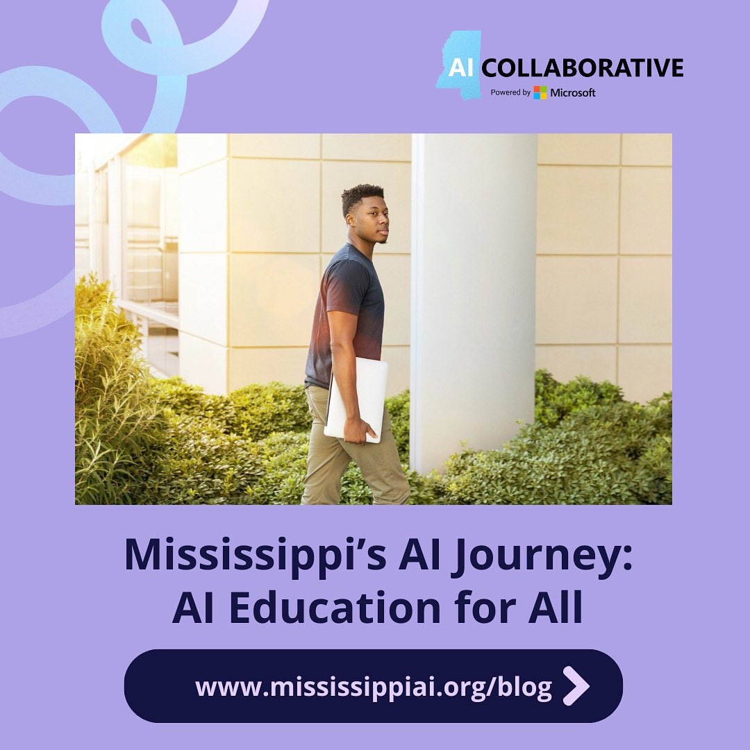 msaicollab's tweet photo. How is the AI Collaborative responding to the U.S. Department of Education’s recommendations on AI in education? Read more in our latest blog post with updates on what our partners are doing #ai4ms https://t.co/nKl0Zm9Jl4 https://t.co/Hw7DRDgPBh