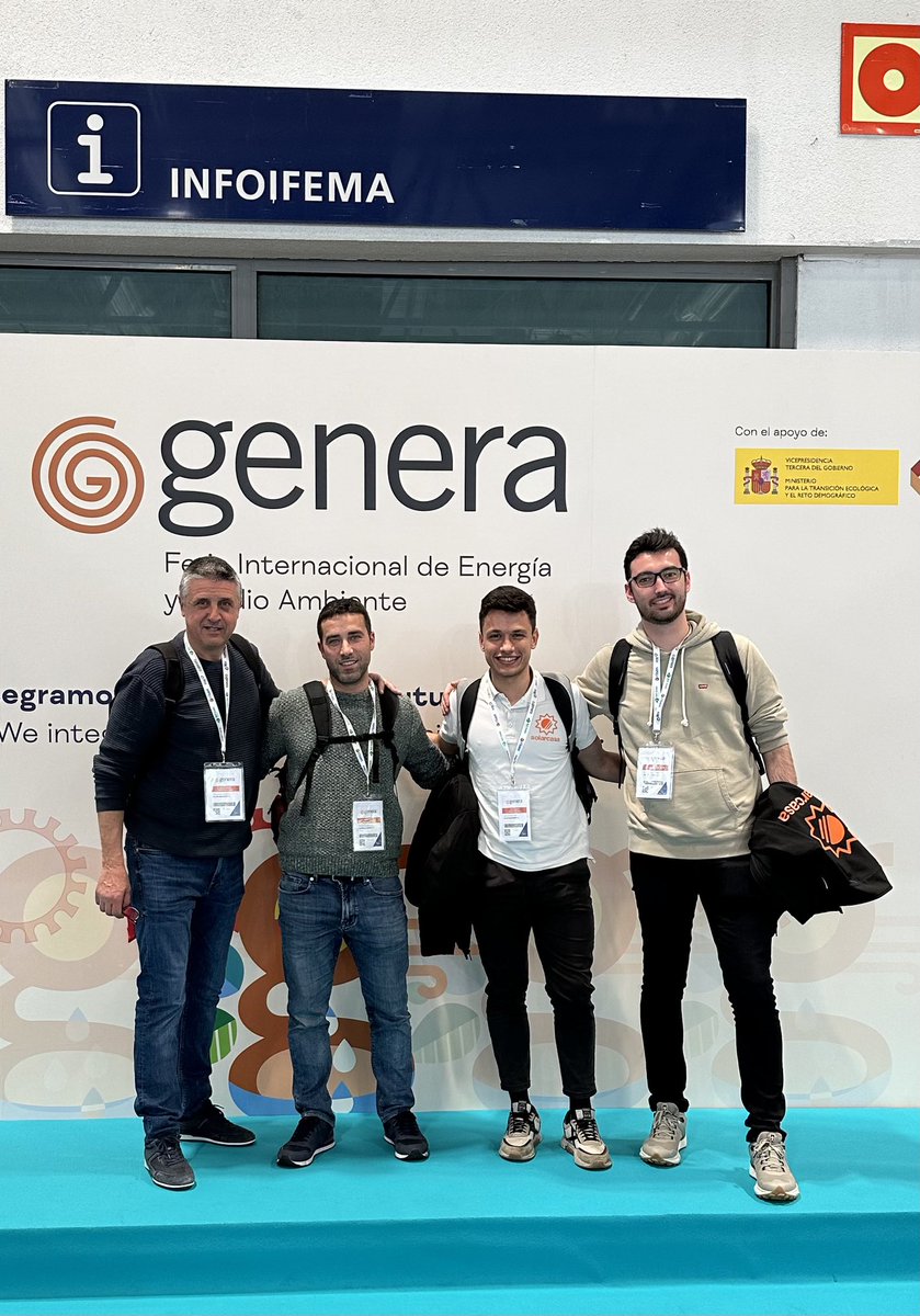 SolarCasaEnergy's tweet photo. Un plaer visitar @FeriaGenera 2024 a Madrid, la Fira Internacional d’Energia i Medi ambient. És evident la consolidació de la tecnologia renovable i el bon moment que passa el sector.
Novetats, proveïdors i retrobament amb col.laboradors. Ara toca traslladar-ho tot al dia a dia! https://t.co/5acTAEGgKF