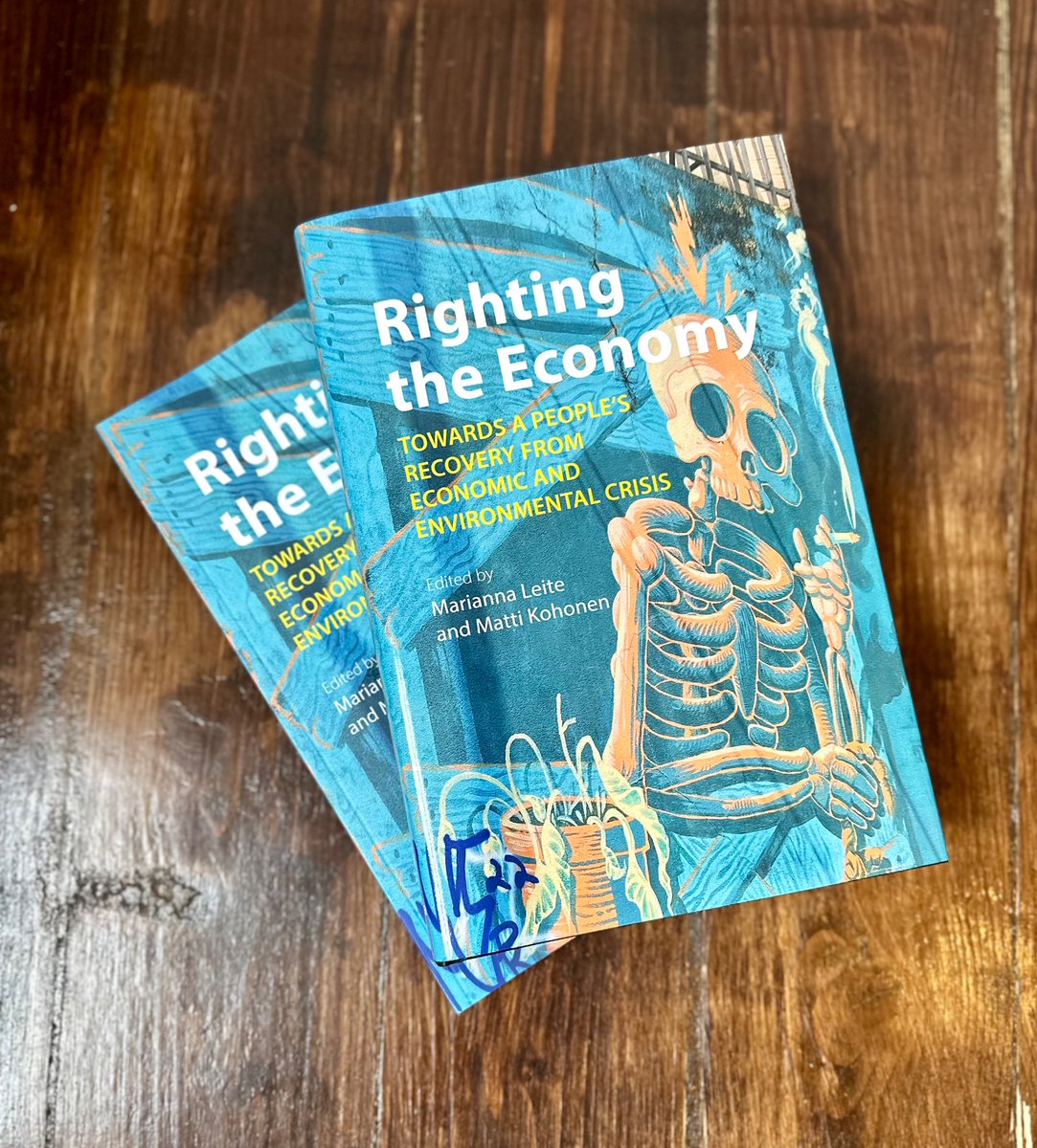 Delighted to receive Righting the Economy, which @social_rights contributed to. Edited by @DrMariannaLeite and @MattiKohonen, it includes contributions from a stellar list of academics and practitioners to flesh out what a #Rights-BasedEconomy would look and how to get there.