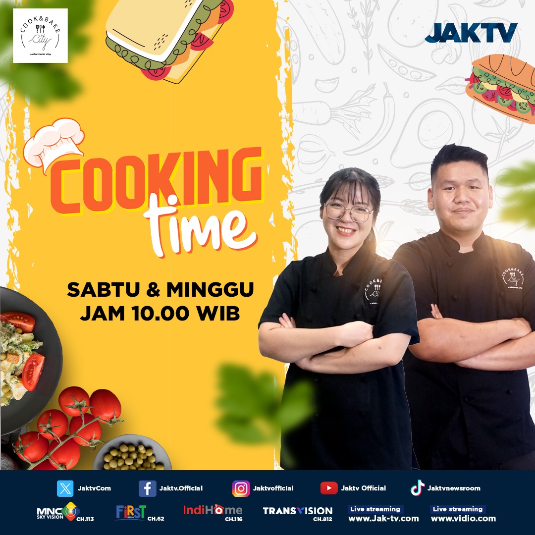 JaktvCom's tweet image. Temukan rahasia masakan lezat dan dan tips memasak. di program COOKING TIME persembahan Cook And Bake City dari @electronic_city

#jaktv #jaktvdigital #cookingtime #electroniccityid #cookingclass #kuliner