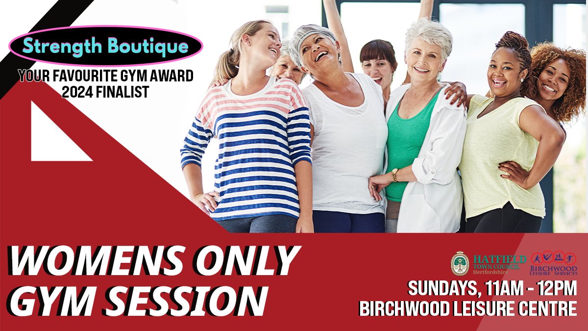 Calling all women! 🌟 Join us every Sunday, 11am-12pm at our Strength Boutique gym at Birchwood Leisure Centre for our new Women's Only Gym session!

New members welcome, bring a friend with our Gym Buddy scheme! 💪 #StrengthBoutique #WomenOnlyGym #GymBuddyScheme